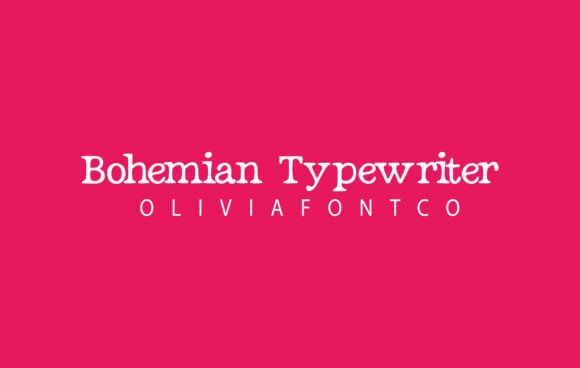 Bohemian Typewriter: The Romantic Serif for Creative Projects