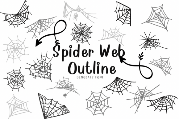 Choosing Spider Web Outline Font for a Modern Website Hero