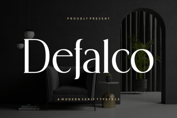 Defalco: A Modern Serif Font for Digital Branding