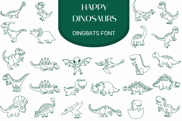 Happy Dinosaurs Font for Playful Campaigns