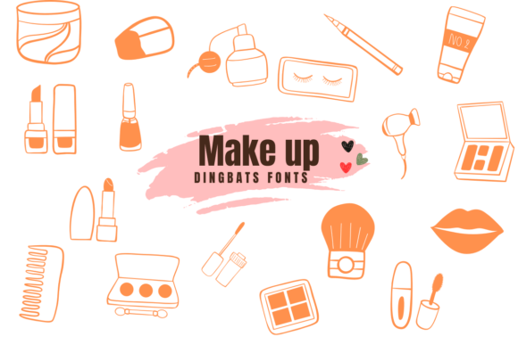 Make Up: The Sketch Style Dingbats Font for Crafters and Creators
