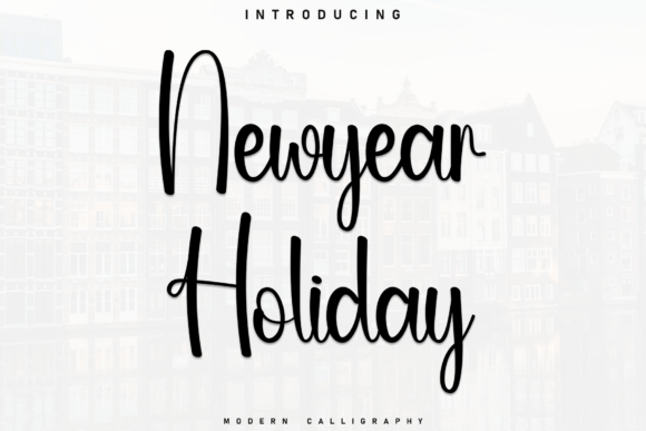 Newyear Holiday: A Relaxed, Sporty Marker Font for Editorial Design