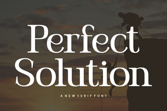 Perfect Solution: A Refined Serif Typeface for Classic Brands