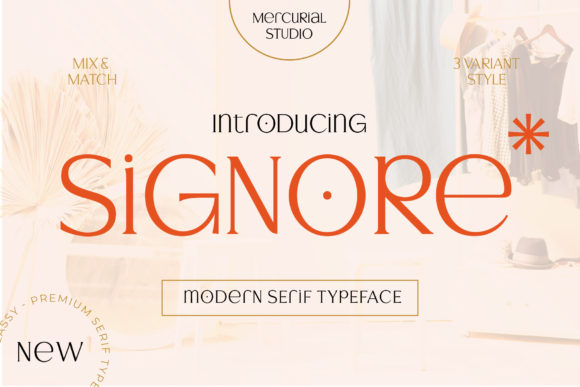 Signore: A Serif Typeface for Editorial Elegance