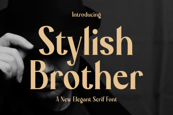 Stylish Brother: A Modern Serif Font for Digital Design