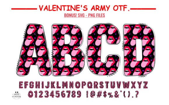 The Love Valentine Lips Font: A Whimsical Typographic Tool