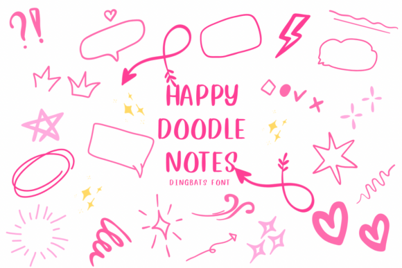 The Sketchy Charm of Happy Doodle Notes Font
