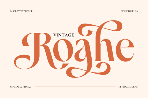 Vintage Roahe: A Serif Font for Confident Campaign Messaging